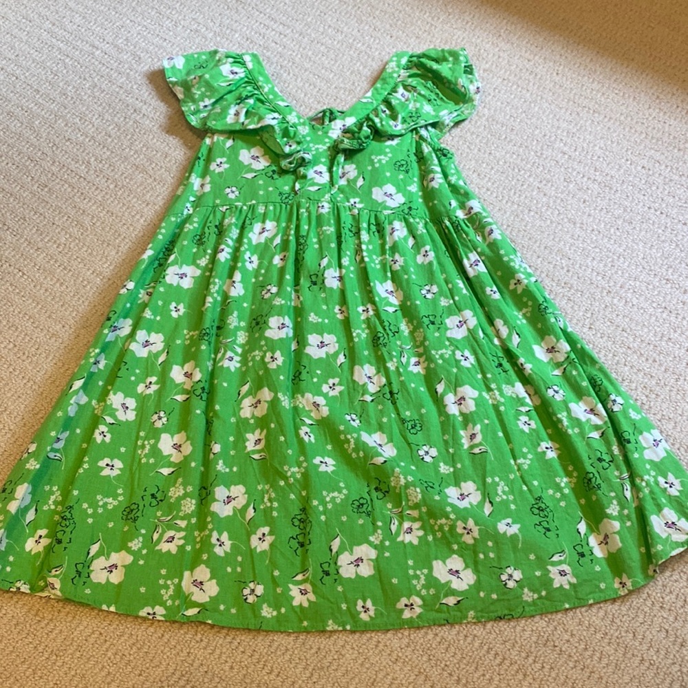 Zara girls floral dress with open back